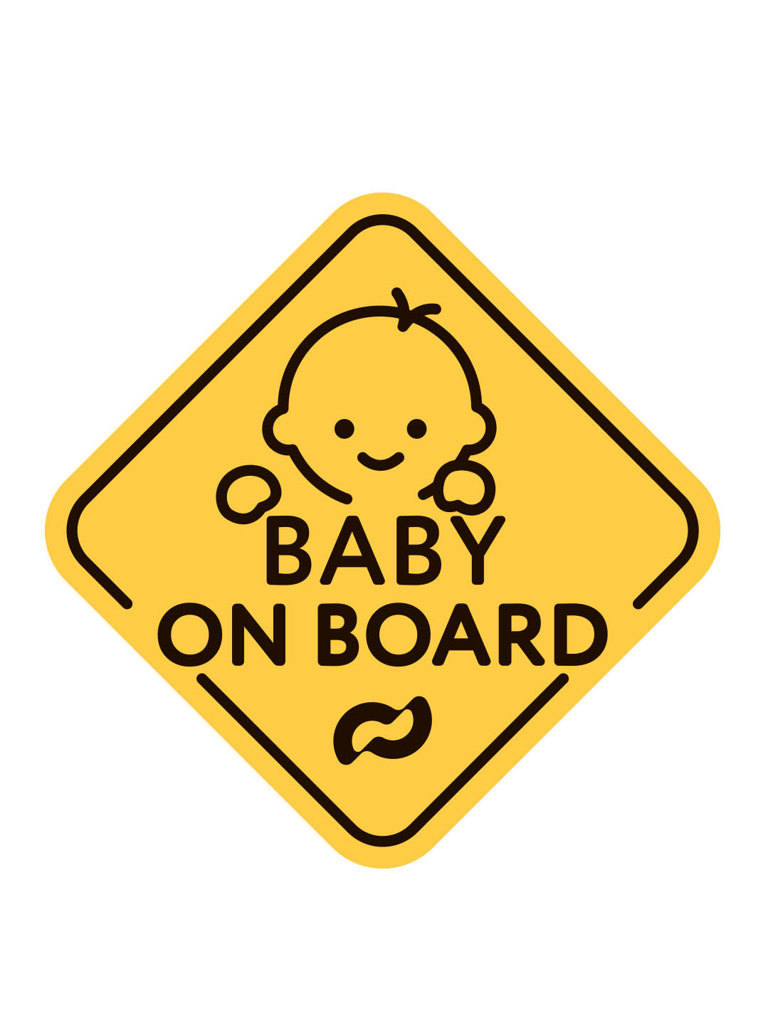 Автокресло Sirius 2.0 В комплект входит наклейка «Baby on Board», предупреждающая других водителей о присутствии малыша в автомобиле.